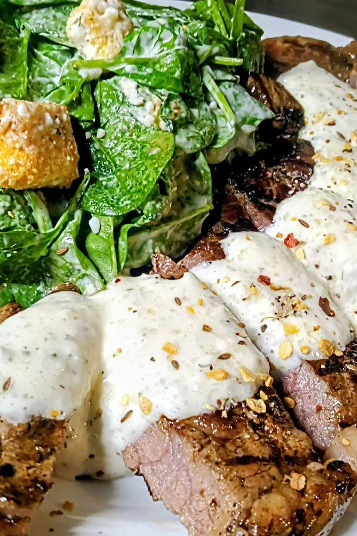 Nys Strip With Succulent Parmesan Nys Strip With Succulent Parmesan