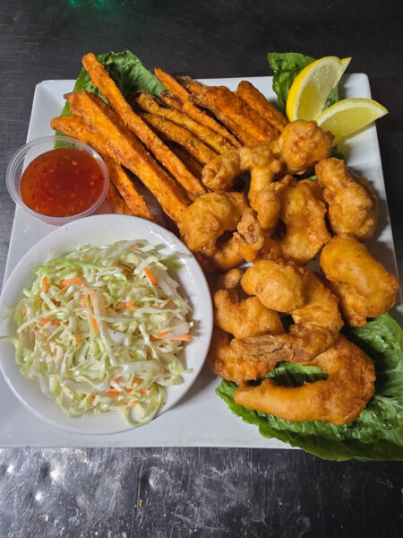 Crispy Shrimp And Sweet Potato Fries Crispy Shrimp And Sweet Potato Fries
